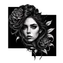 Stipple Shading tattoo design idea