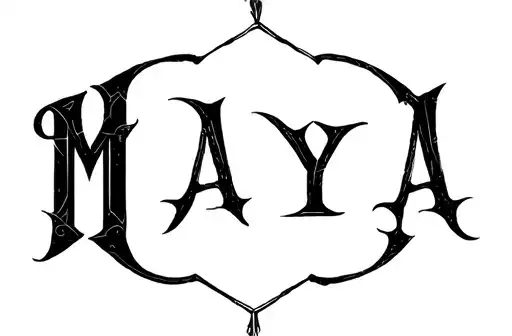 "Maya" tattoo design idea