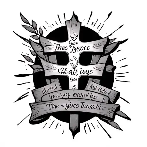 three crosses with proverbs 18:24 tattoo design idea