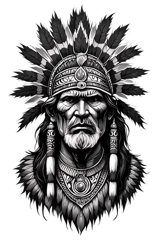 Shaman tattoo design idea