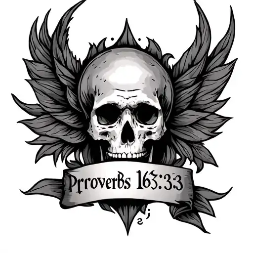 proverbs 16:33 tattoo design idea