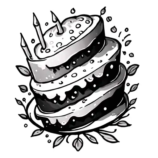 Birthday Month tattoo design idea