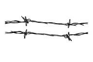 barb wire tattoo design idea