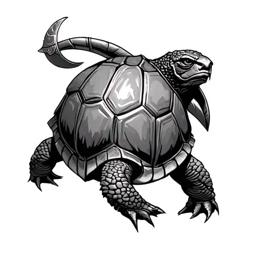 Viking Turtle tattoo design idea