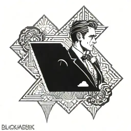great gatsby inspired tattoo design idea
