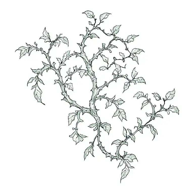 vines tattoo design idea