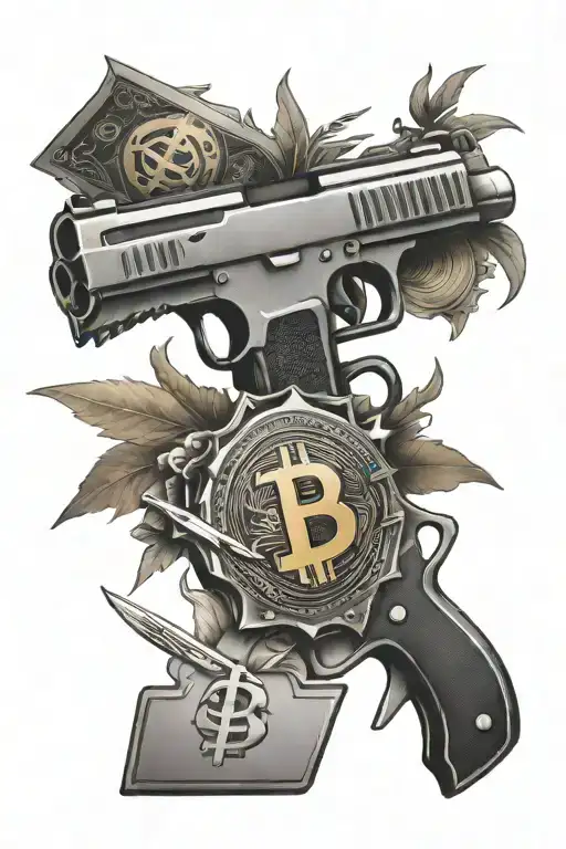 Csgo knife vs bitcoin vs trading vs bank cards tattoo design idea