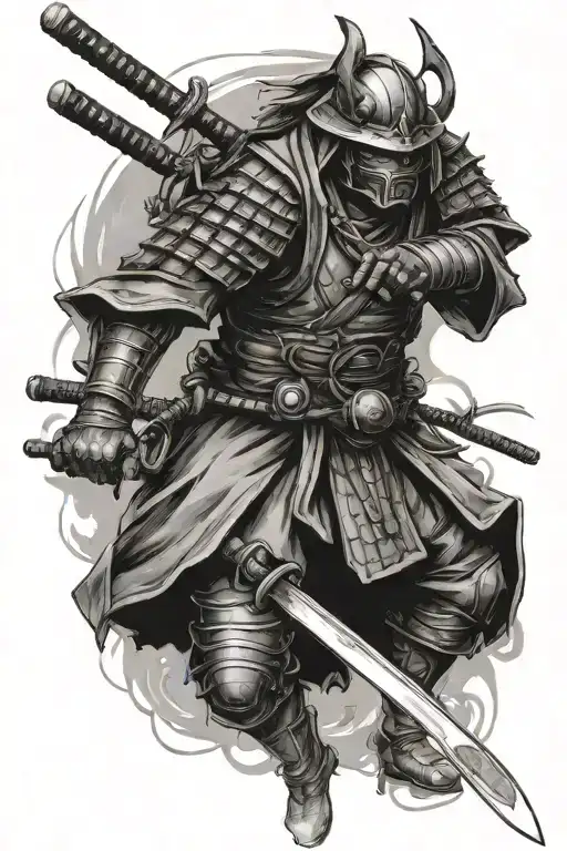ronin samurai tattoo design idea