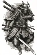 ronin samurai tattoo design idea