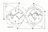 coordinates tattoo design idea