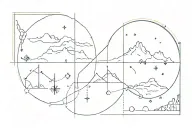 coordinates tattoo design idea