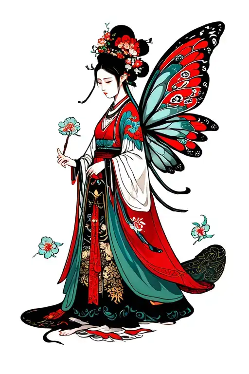 Slavic fairy tale tattoo design idea