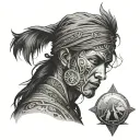 nomad wanderer tattoo design idea