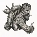 nomad wanderer tattoo design idea