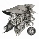 nomad wanderer tattoo design idea