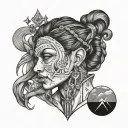 nomad wanderer tattoo design idea