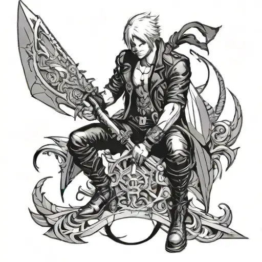 Devil May Cry jackpot tattoo design idea