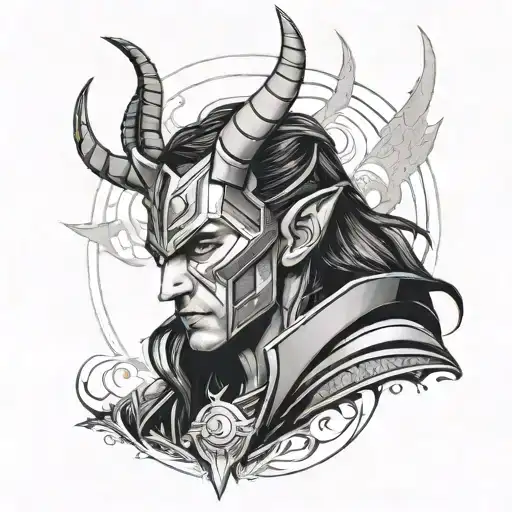 Loki tattoo design idea