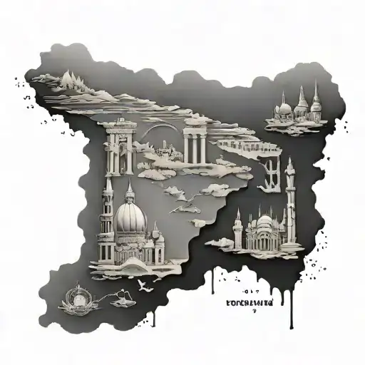 Spain Portugal Italy Egypt Bulgaria Holland Greece Turkey  Vietnam Thailand Australia things related to them countries  tattoo design idea