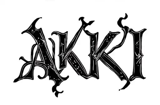 "Akki" tattoo design idea