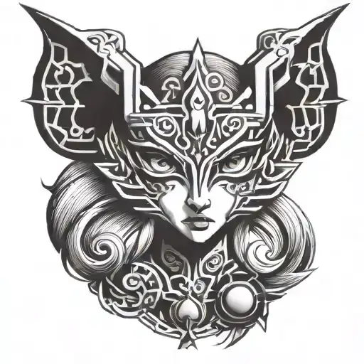 zelda twilight princess midna tattoo design idea