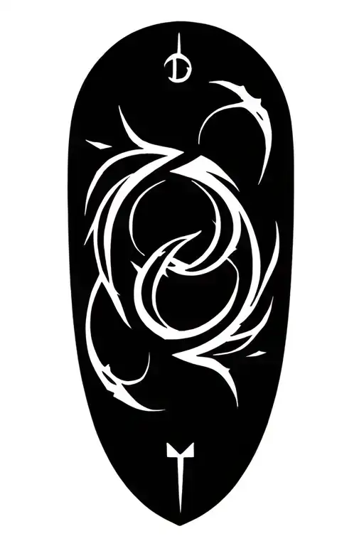 viking runes tattoo design idea