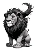 Lion King tattoo design idea