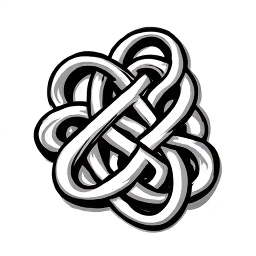 Celtic Father Daughter Knot tattoo design idea