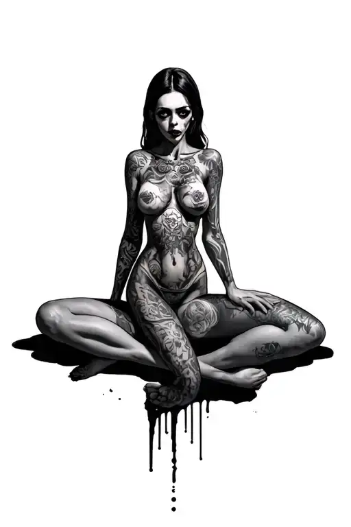 sexy morgue tattoo design idea
