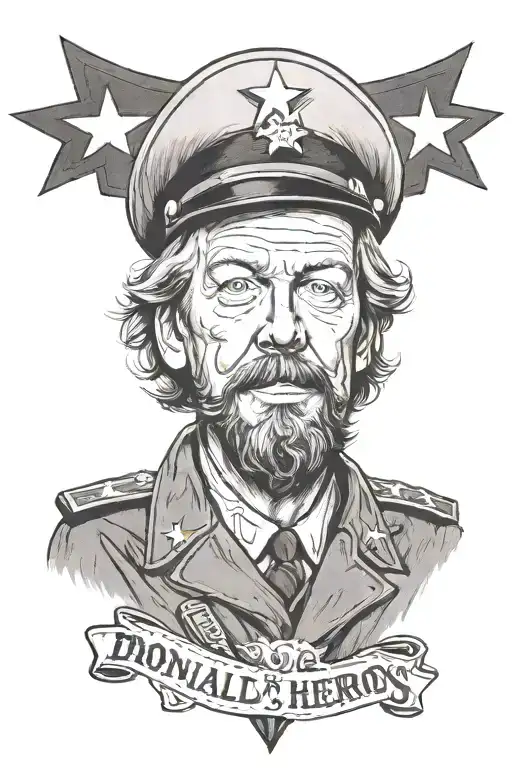 Donald Sutherland AND Kelly's Heroes oddball have a little faith baby  tattoo design idea