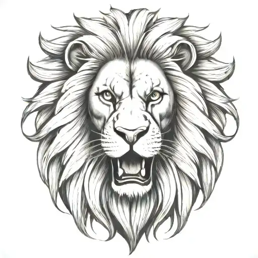 Czech Lion head tattoo design idea