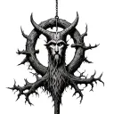 Odin Hanging From Yggdrasil tattoo design idea
