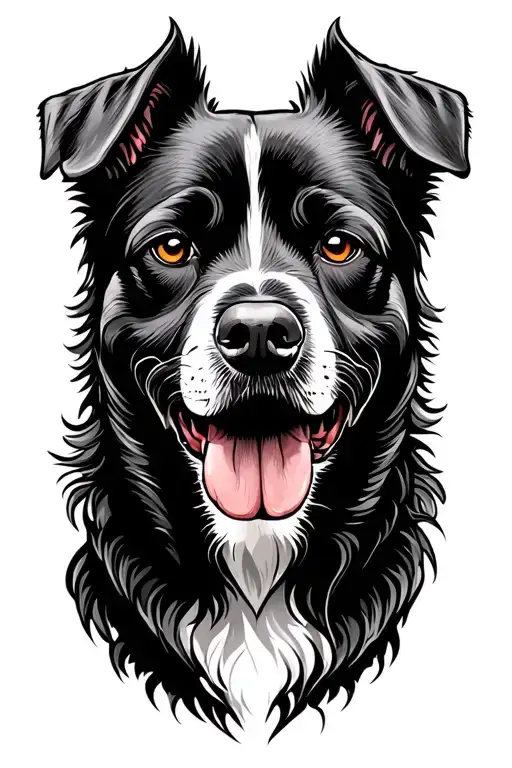 Dog tattoo design idea