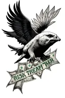 Money maker Risk taker Dream chaser tattoo design idea