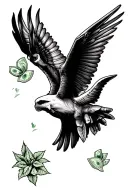 Money maker Risk taker Dream chaser tattoo design idea