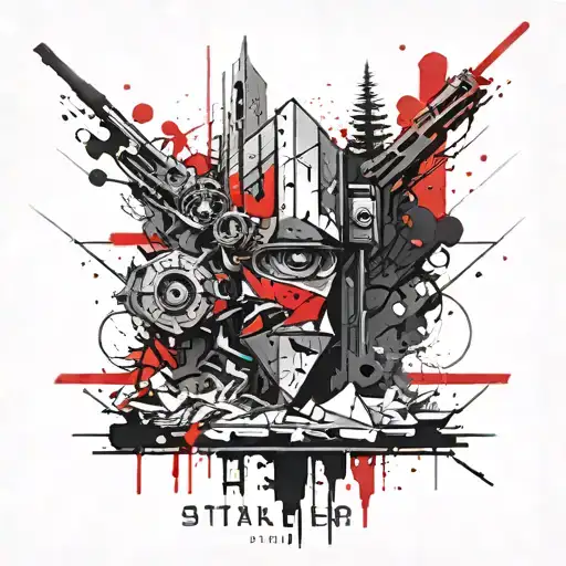 Stalker Monolith tattoo design idea