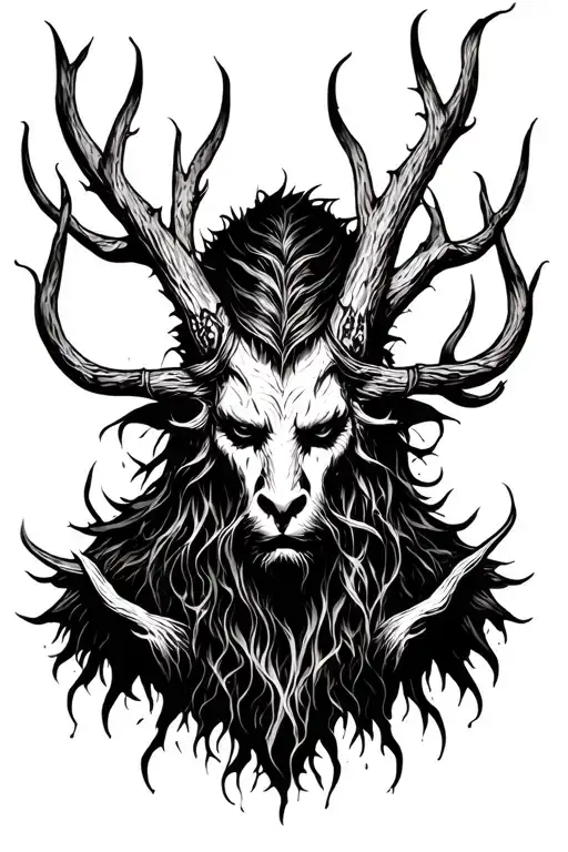 Leshy tattoo design idea
