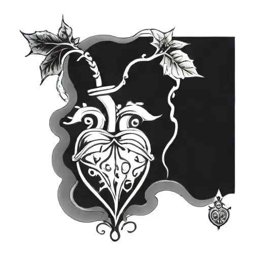 darkside potion heart tattoo tattoo design idea