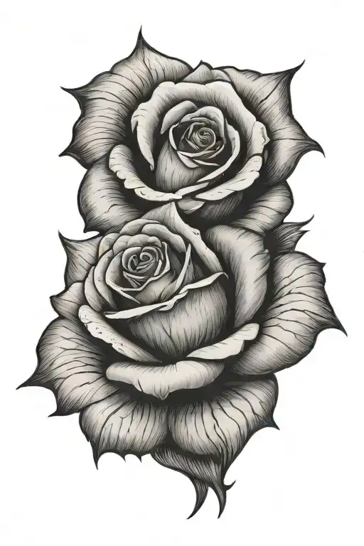 rose tattoo design idea