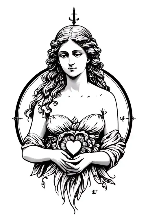 Aphrodite the goddess of love tattoo tattoo design idea