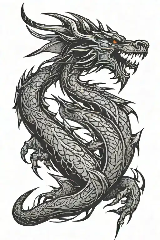 Skyrim dragon language tattoo design idea