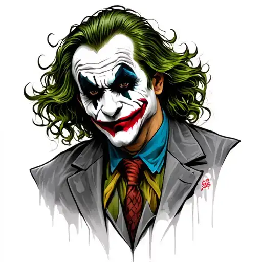 Ha Ha Joker tattoo design idea