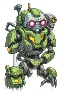 Invader zim and Halo Master Chief tattoo design idea