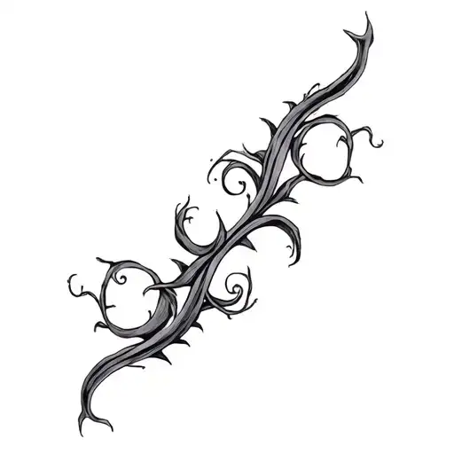Ayahuasca Vine tendrils tattoo design idea