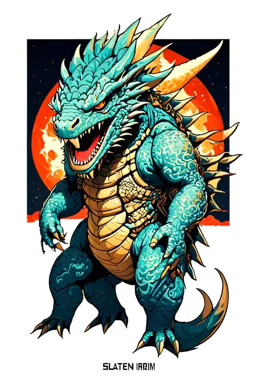 Kaiju Category 5 Slatenn Pacific Rim tattoo design idea