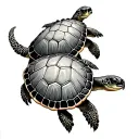 3 Turtle tattoo design idea
