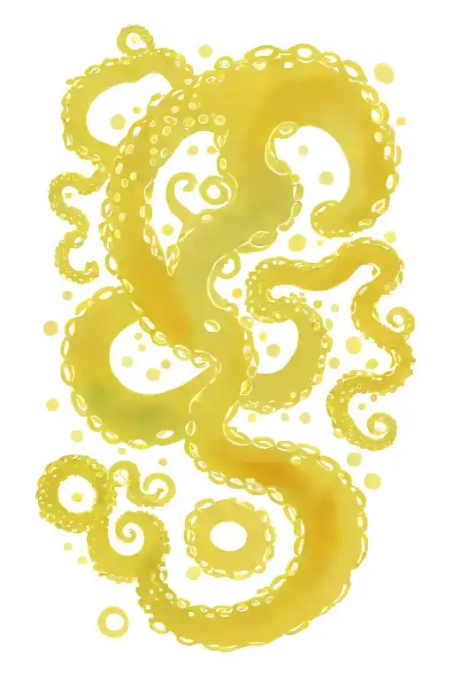 octopus van gogh starry night swirl tattoo design idea