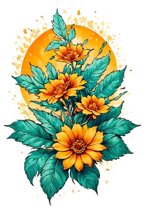 carpentry, mechanical, nature tattoo design idea