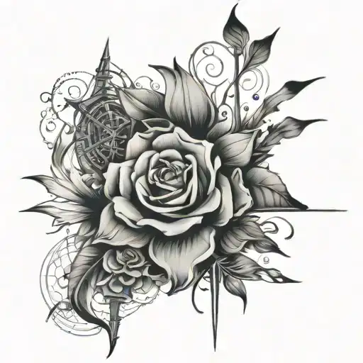 past present future tattoo design idea
