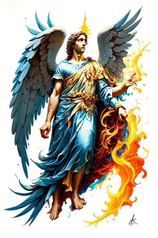 st Michael archangel tattoo design idea